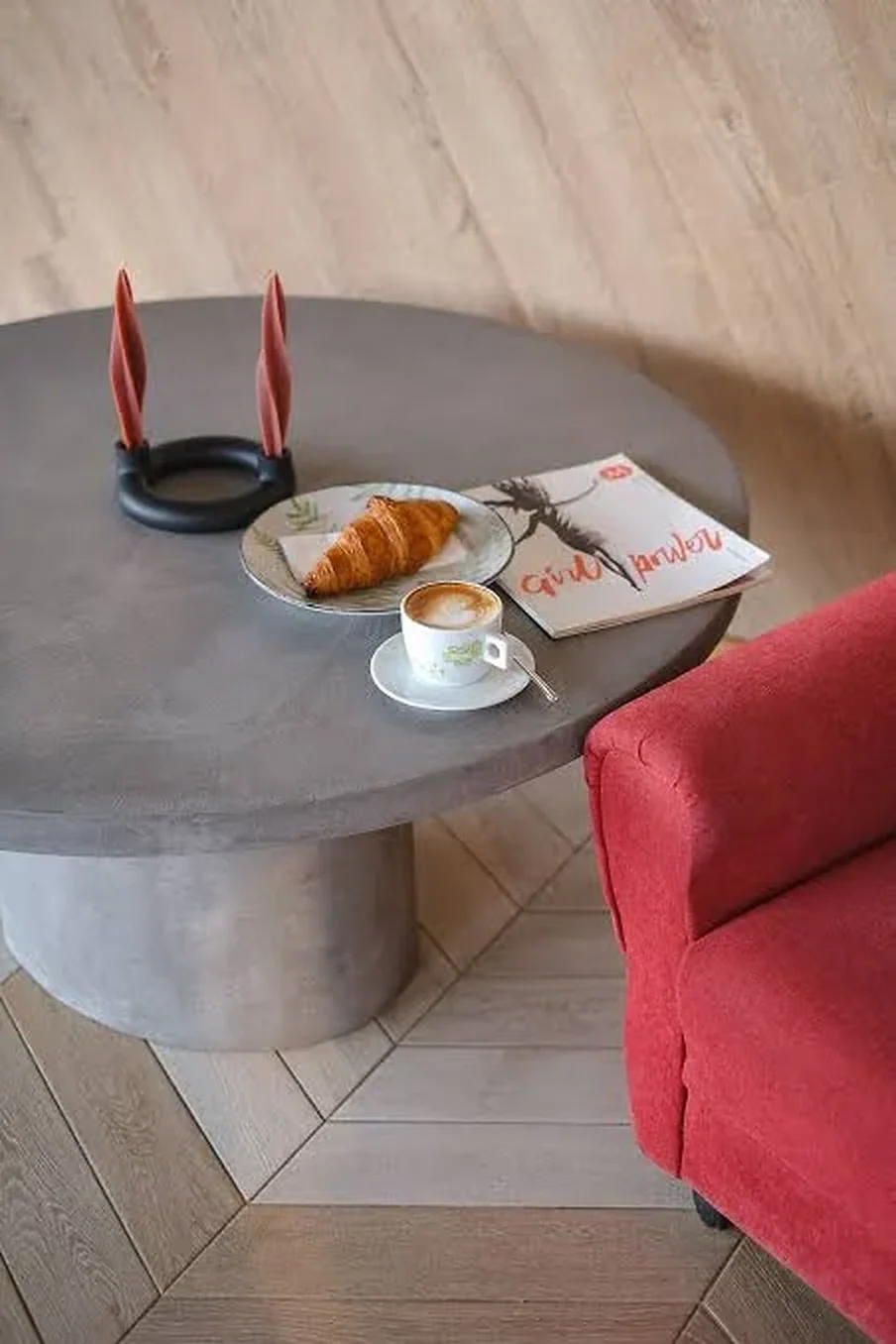 Mikro beton sehpa ve masa mobilya uygulaması