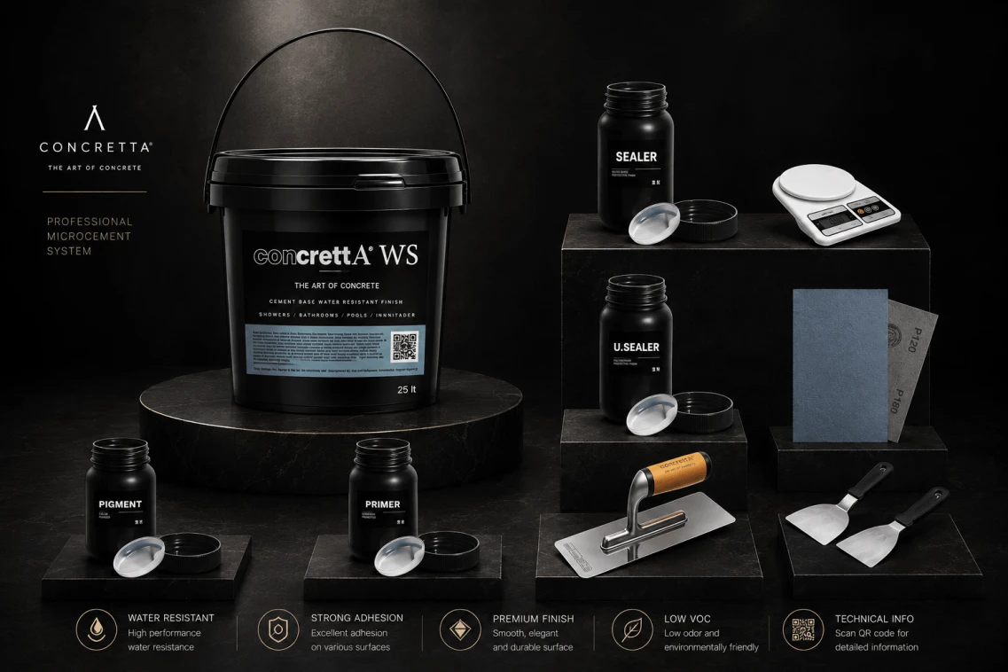 Concretta WS wet-area system
