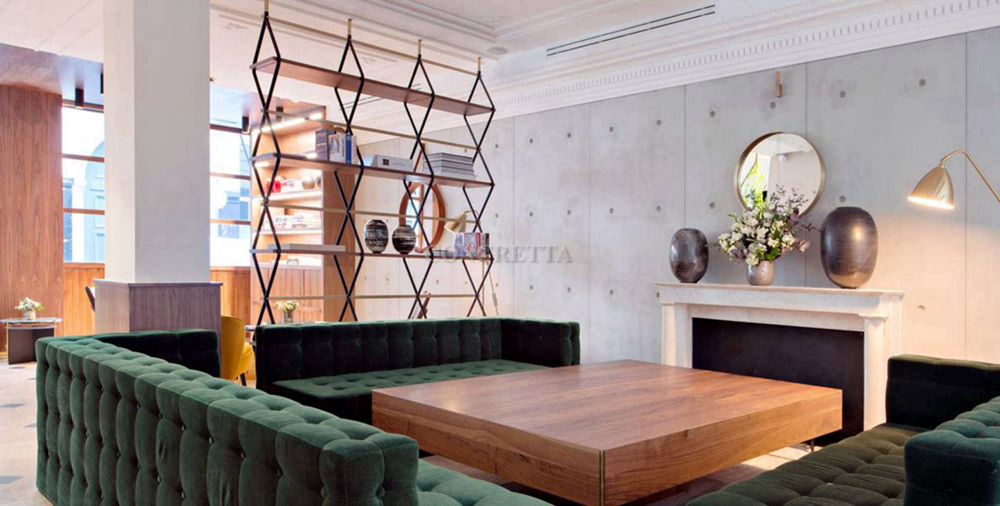 iç mekan brüt beton panel